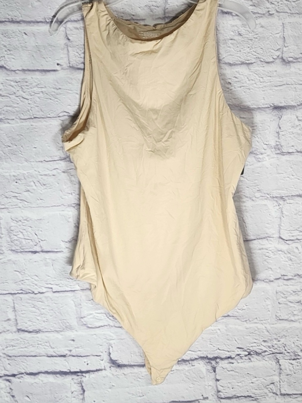 Skims  (B4) Sleeveless Fits Everybody High Neck Bodysuit Women's SAND NWT 3X
